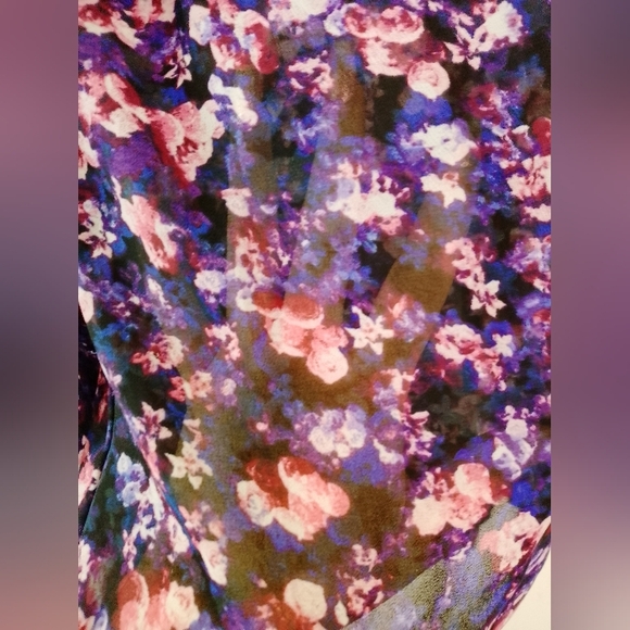 Express Portofino Floral Button Down Shirt - Picture 4 of 6